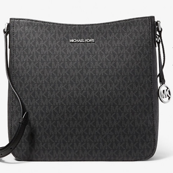 Michael Kors Handbags - S🚫LD NEW MICHAEL KORS Jet Set Travel Large Logo Messenger Bag Black